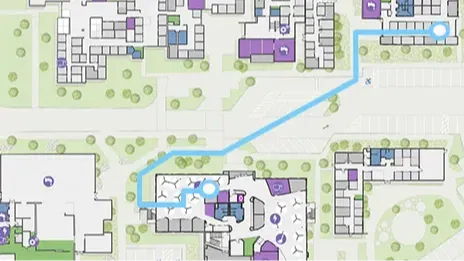 Hospital building map